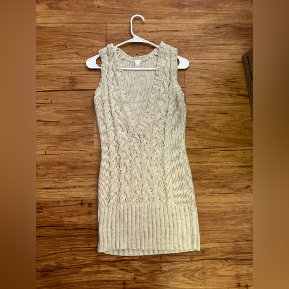 Really cute sweater mini dress!